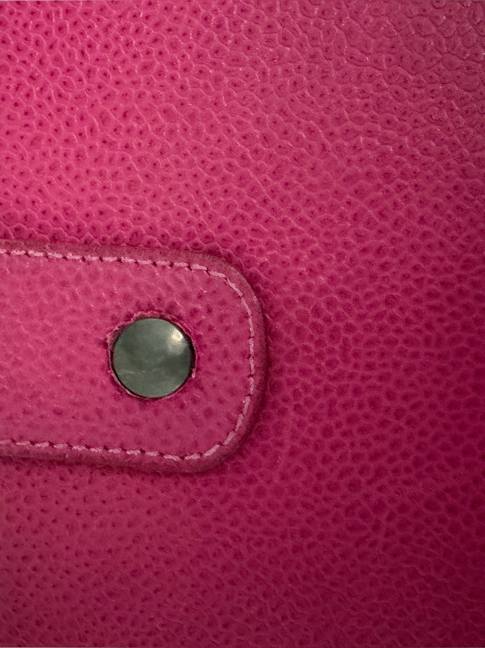 Authentic Chanel Raspberry Pink Caviar Compact Wallet + EntrupyAuthorization - Picture 5 of 12
